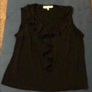 Black Ruffled Tank top